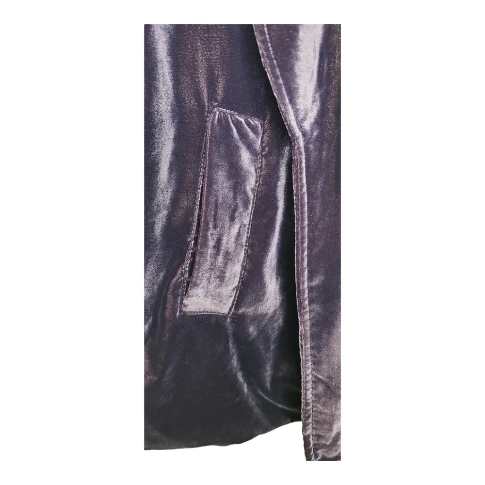 Free People Purple Velvet Blazer Jacket - Picture 10 of 13